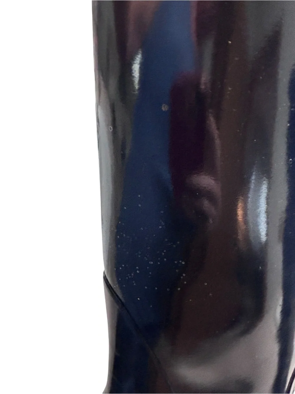 Hunter Original Tall Gloss Navy Wide Calf Rain Boots Women’s Size 9